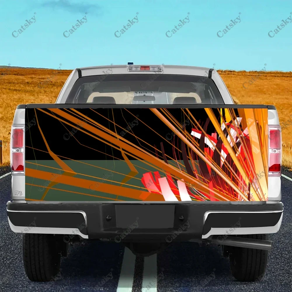 

Abstract Colors Truck Tailgate Sticker Decal Wrap Vinyl High-Definition Print Graphic Suitable for Pickup Trucks Weatherproof