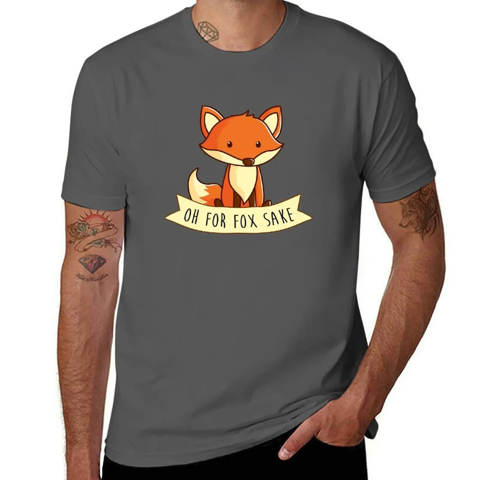 أوه لفوكس ساكي تي شيرت تي شيرت مع مطبوعات رجل تي شيرت فاخر تي شيرت #1