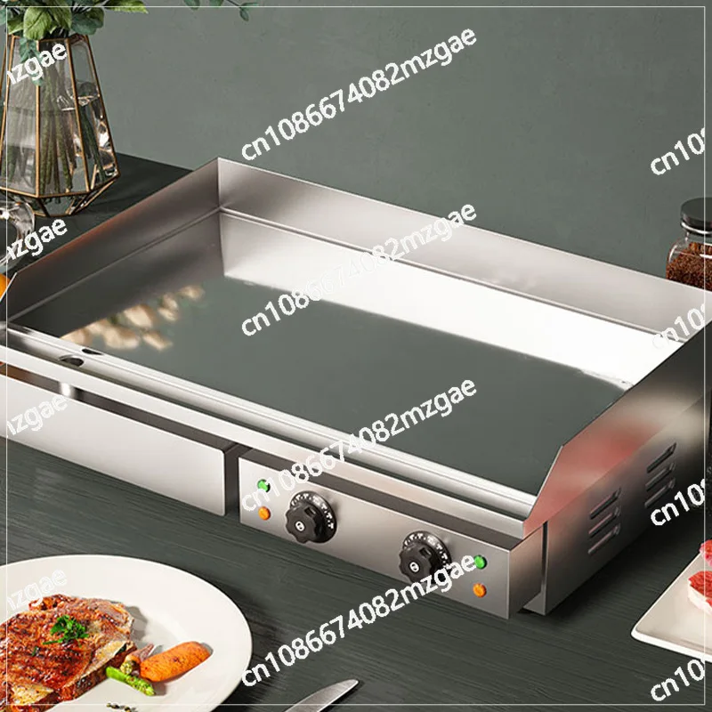 Commercial pancake machine lengthened and enlarged grilled squid teppanyaki pancake machine equipment stall