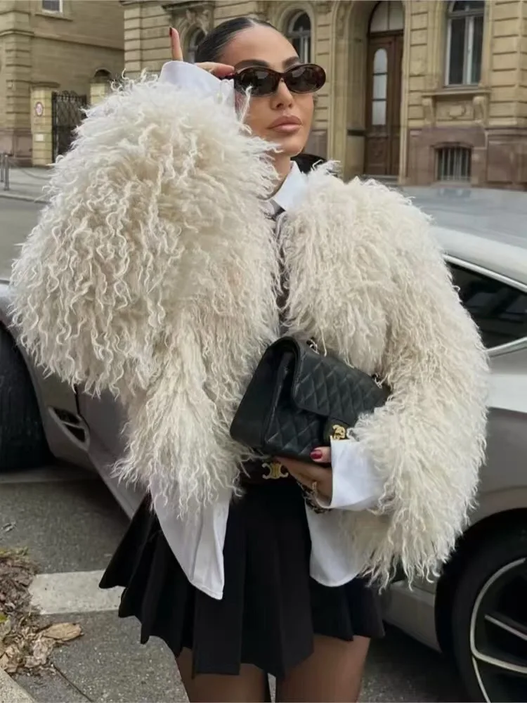 الدفء ort فو الفراء Jaet Street Sle المرأة معطف الشتاء طويل Sve رقيق الدفء ملابس خارجية للشباب ومتوسطي العمر