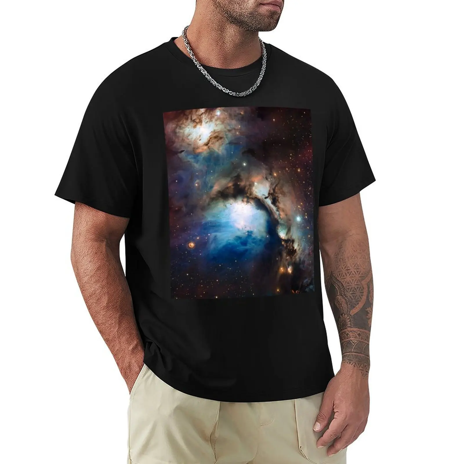 Reflection Nebula in Orion T-Shirt Plus Size Basic Cotton T-Shirt