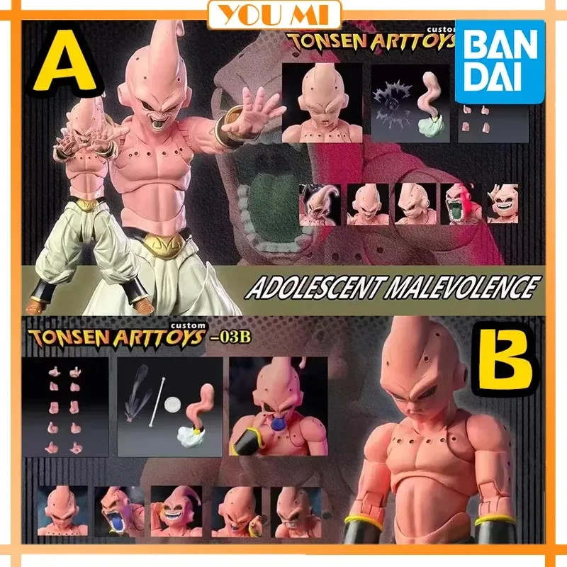 

New Tonsenarttoys Custom Dragon Ball S.H.Figuarts Shf Adolescent Malevolence Majin Buu Kid Action Figures Collection Model Toys