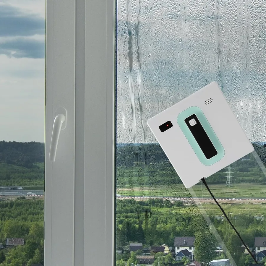 110V Electrical Windows Cleaning Robot Automatic Window Vacuum Cleaner Smart Window Glass Vacuum Cleaner with Remote and APP Co