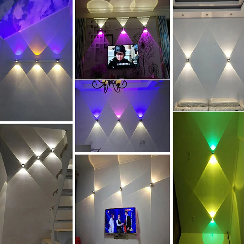 Modern Up Down Wall Lamp Led Indoor Hotel Decoration Light Living Room Bedroom Bedside Tv Background Picture Sconce Lamps