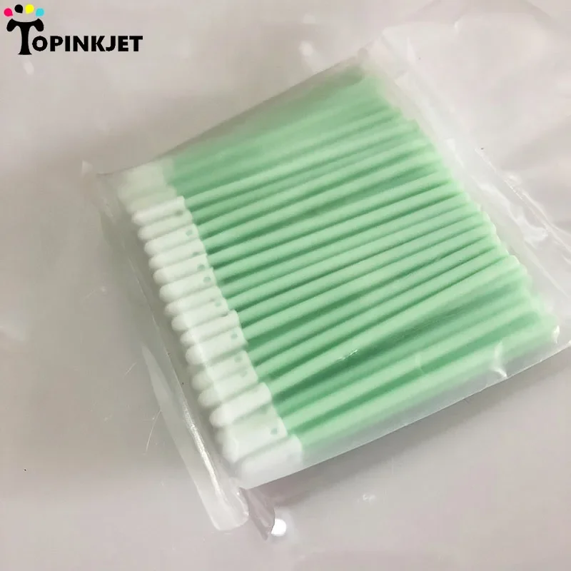 100 ピース/バッグ光ファイバークリーニングツールマイクロクリーニングフォームファイバークリーニングプリントヘッドクリーニングツール