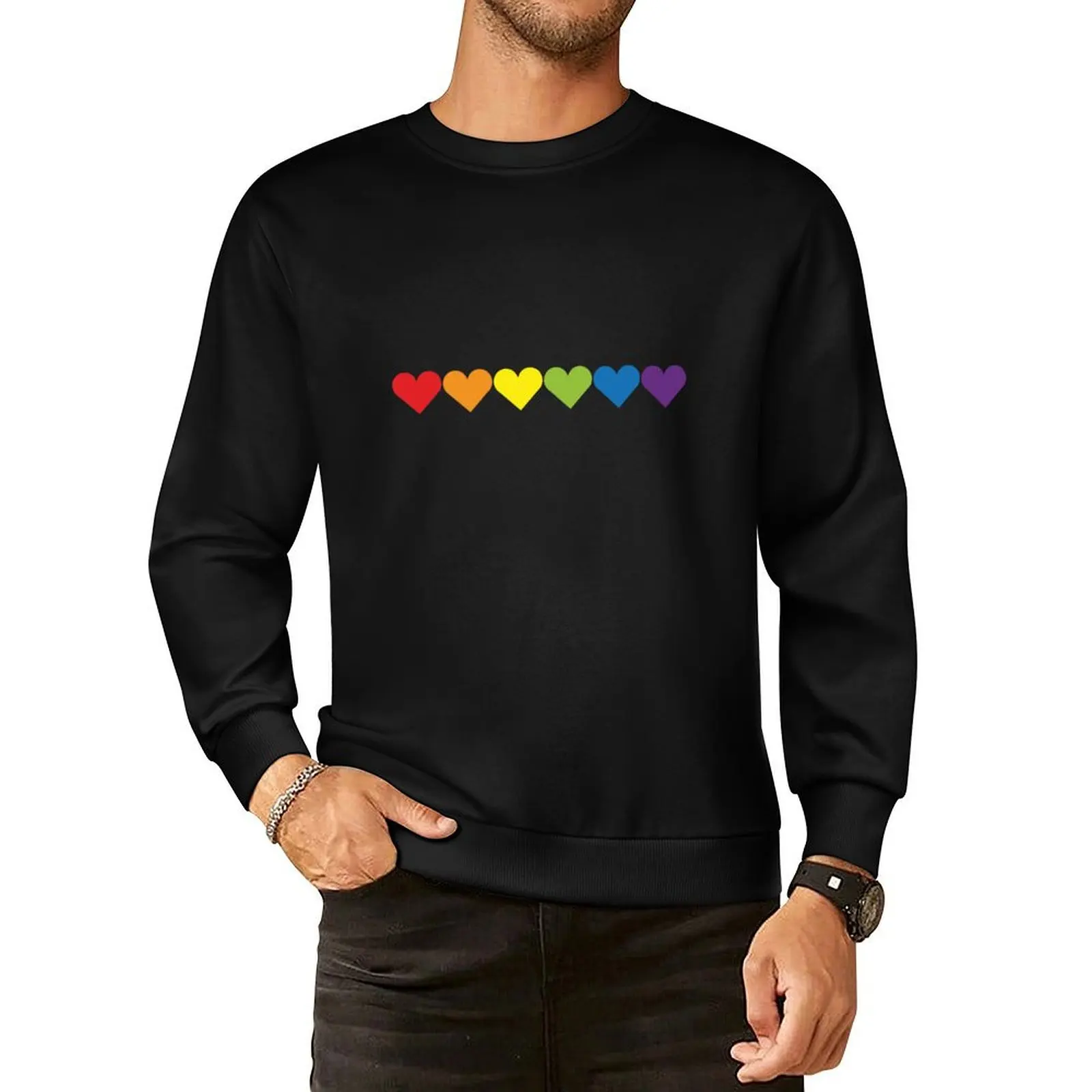 

Pride Hearts Pullover Hoodie men wear mens designer clothes oversize sweatshirts