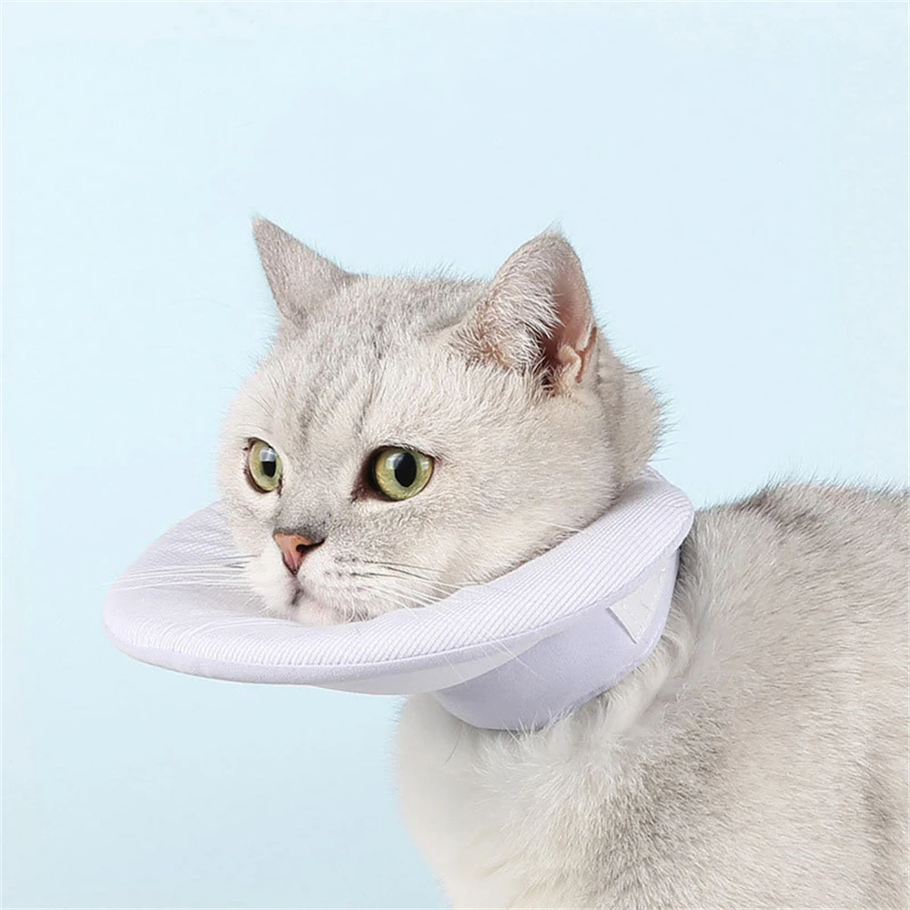 

Adjustable Pet Protection Collar Puppy Cat Elizabethan Collar Anti-Scratch Anti-Licking Headgear Surgery Wound Healing Collar