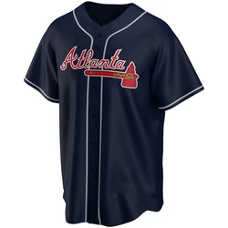 Atlanta Braves Baseball Jersey Cardigan, Comfortable And Stylish Baseball Training Uniform, Refreshing And Breathable Sportswear