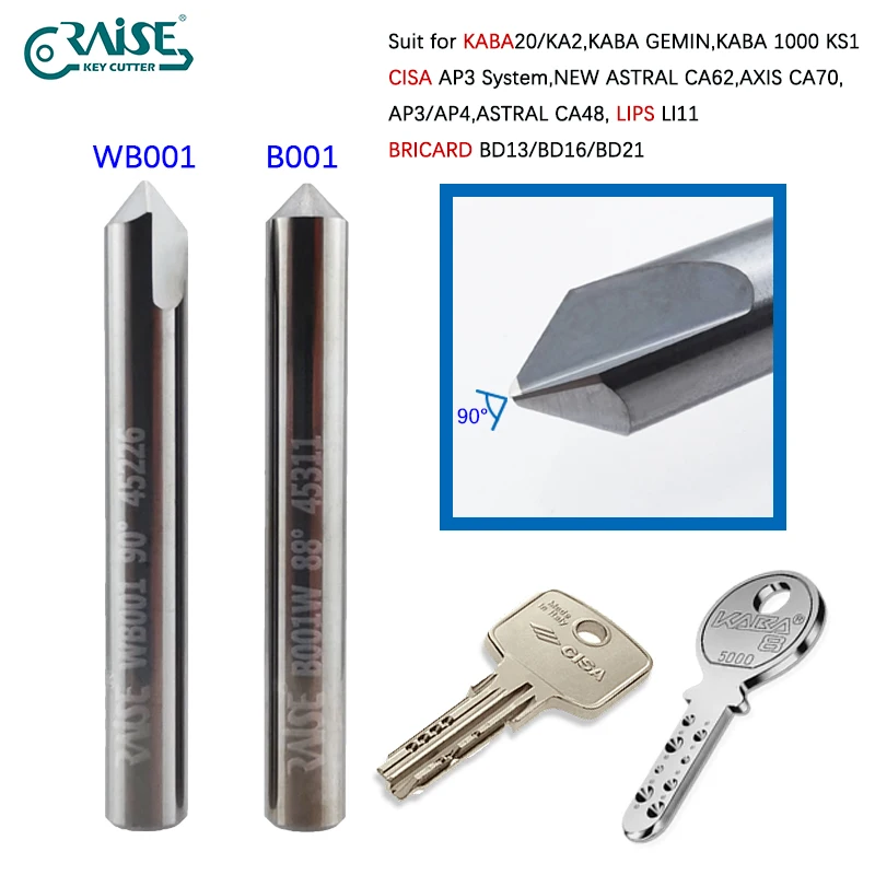 WB001 B001 Dimple Cutter Tracer Fit with Keyline 303/304/305/PUNTO/T-REX/T-REX ADVANCE Key Machine KABA CISA Key Locksmith Tools