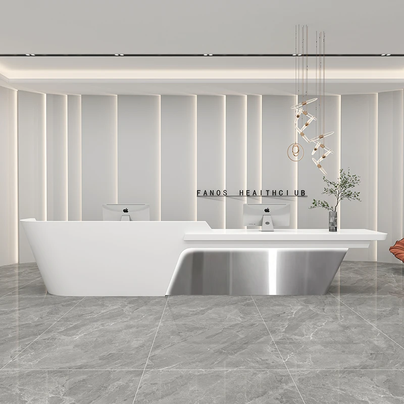 

Minimalist Design Reception Desks Hotel Welcome Company Simple Reception Desks Executive Long Comptoire Accueil Trendy Furniture