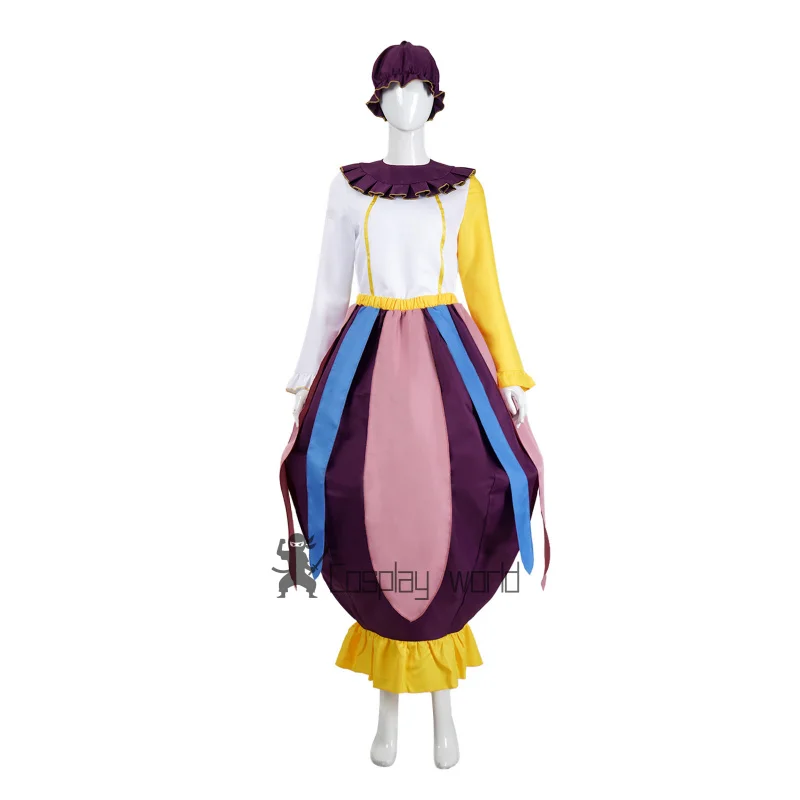 Disfraz de Anime La Bella y La Bestia, disfraz de Sra. Potts, bonito vestido de tetera, disfraces, ropa de película, uniforme de fiesta de Halloween para mujer