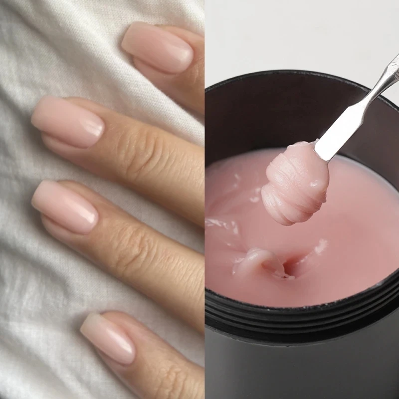 MSHARE 250 g gel acrílico transparente, gel duro para extensión de uñas, rosa, nude, blanco, acrigel libre de HEMA y TPO, gel constructor para uñas francesas 4