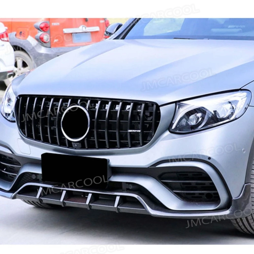 

Carbon Fiber Front Lip Spoiler Canard Splitters For Benz GLC Class Coupe W253 2016 - 2019 Not For Original GLC63 Bumper