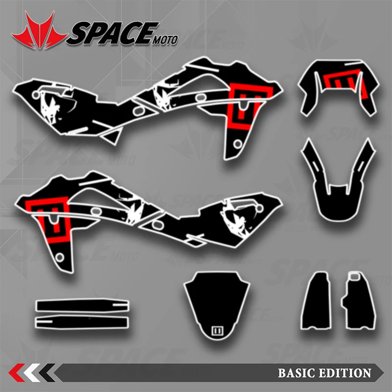 SPACE MOTO  combination graphic decal sticker be suitable for Husqvarna 2008 2009 2010 2011 2012 2013 TE 250 13-08