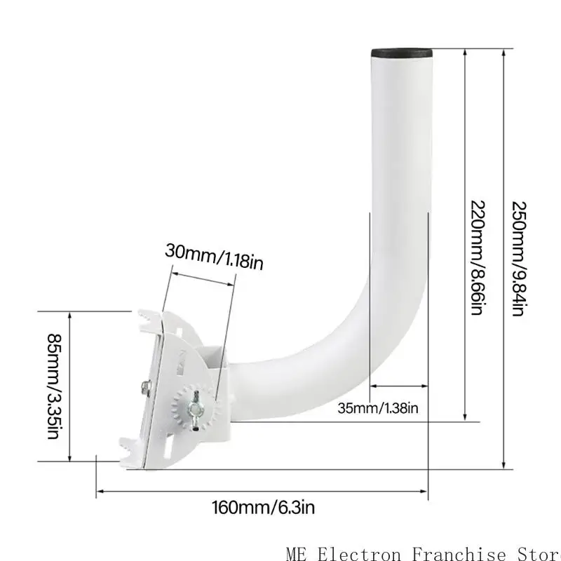 T5ea à prova ferrugem do suporte câmera externo flexível com ajuste flexível ângulo 120 °