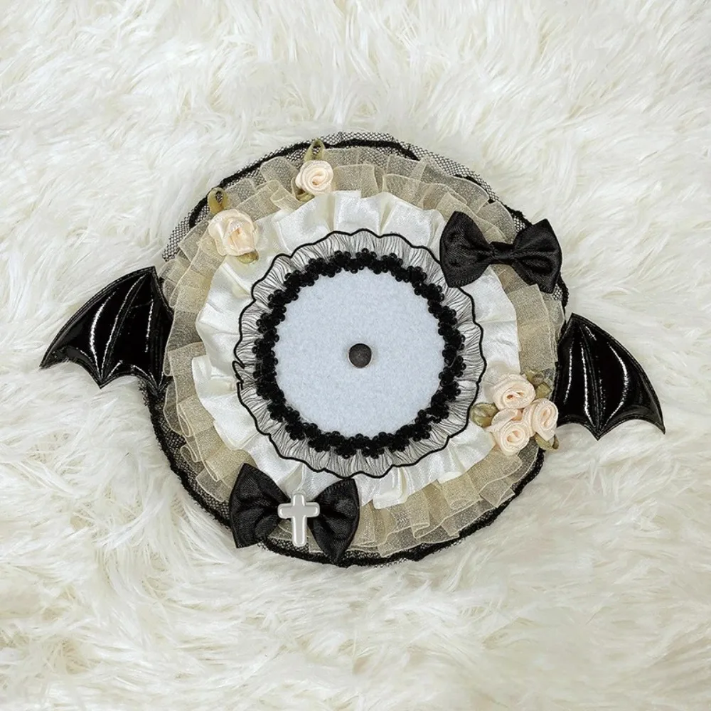 Bow Magnetic Anime Badge Holder Wings Rose Pins Display Base Ruffle lace Chocolate Love Heart Badge Frame Pendant