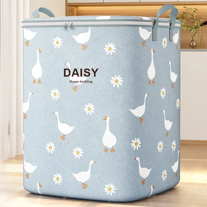 Clothes quilt storage bag household large capacity quilt storage box closet dormitory non-woven moving Duffel Bag