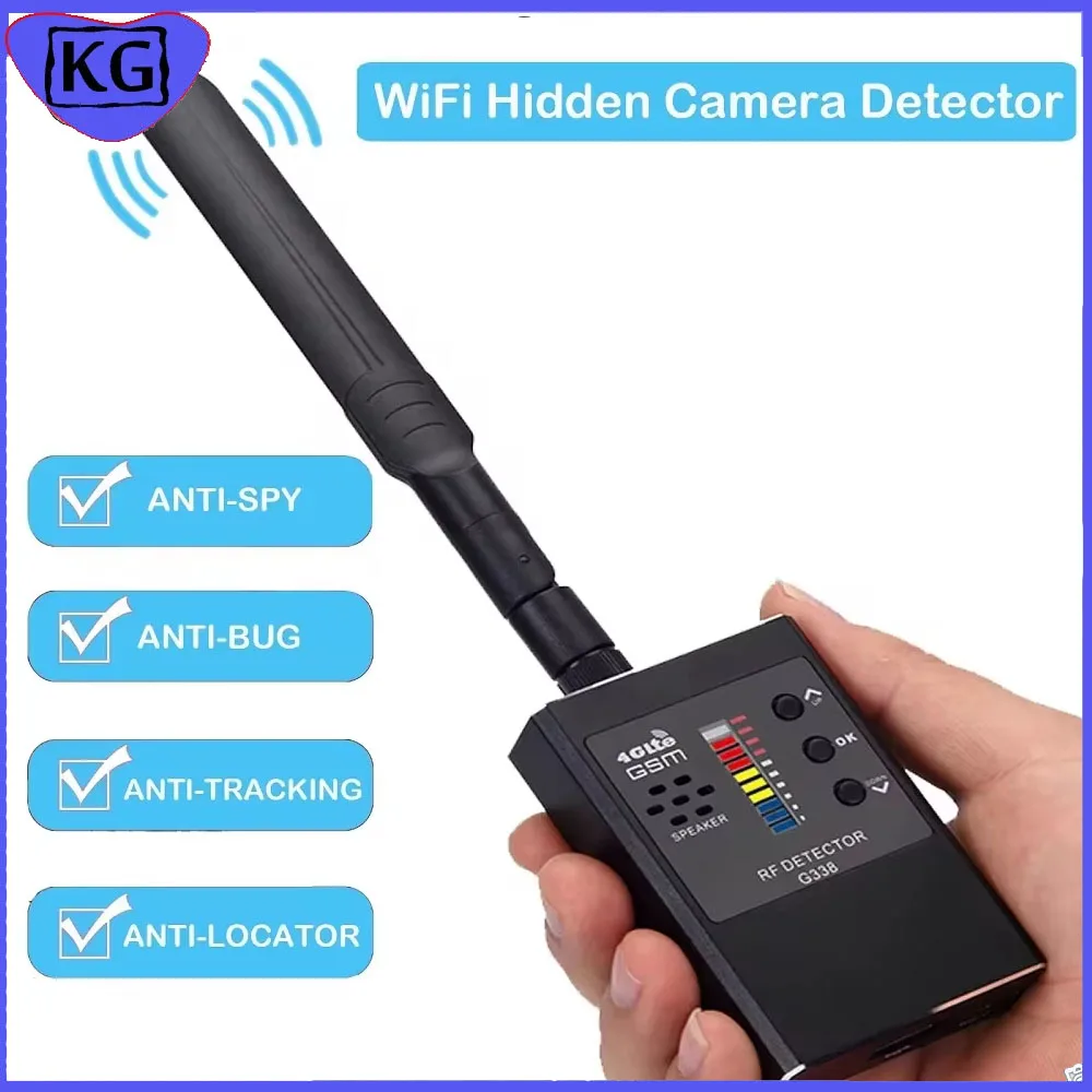 Hidden Spy Camera Detector Anti-spy Gadgets GSM Audio Bug GPS RF Signal Finder Wireless Spy Things GPS Tracker Detector Device