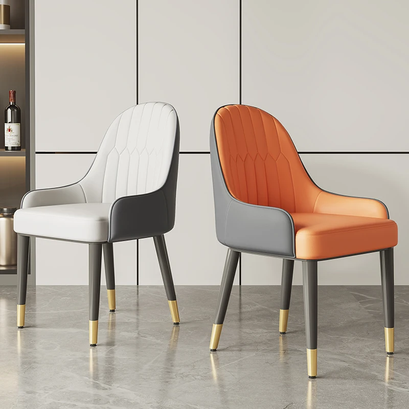 

Luxury Modern Dining Chairs Balcony Creative Arm Portable Dining Chairs Minimalist Clear Makeup Wooden Sillas Home Furniture
