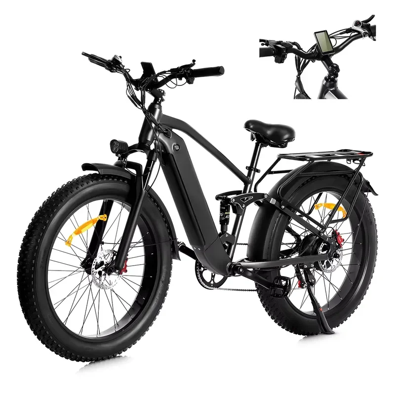 US Warehouse Popular 48V PLUS AWD K800 UL Electric Bike X26B1000W 2000W 48V 26" Motor Bike Tire Mountain Snow Bicycle