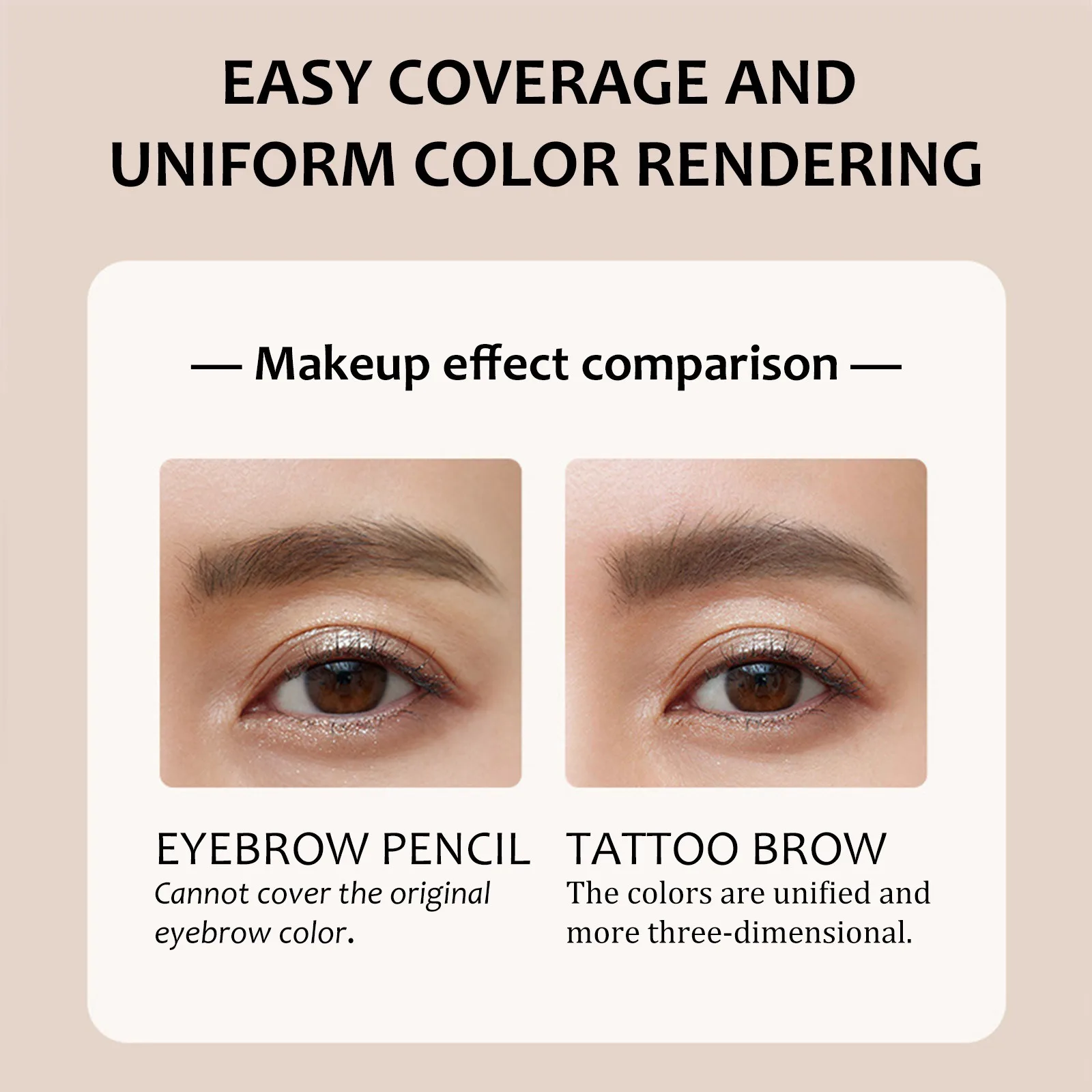 Tearing And Dyeing Eyebrow Cream Is Waterproof, Sweat Resistant, And Not Easy To Fade, Creating A  Natural Wild Eyebrow Tattoo