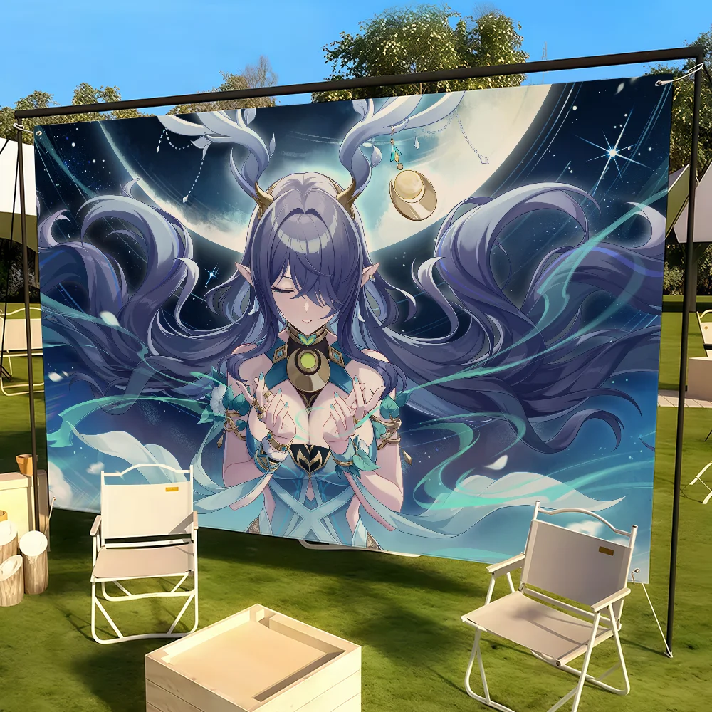 ธงเกม Genshin Impact Lauma สำห - Games Garden Party บทวิจารณ์และราคา