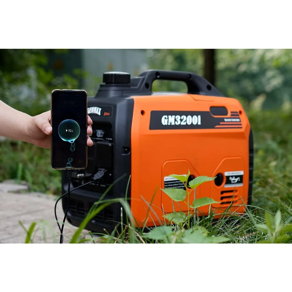 Generator, sesuai EPA, fitur Mode Eco, Ultra ringan untuk penggunaan rumah cadangan & Berkemah