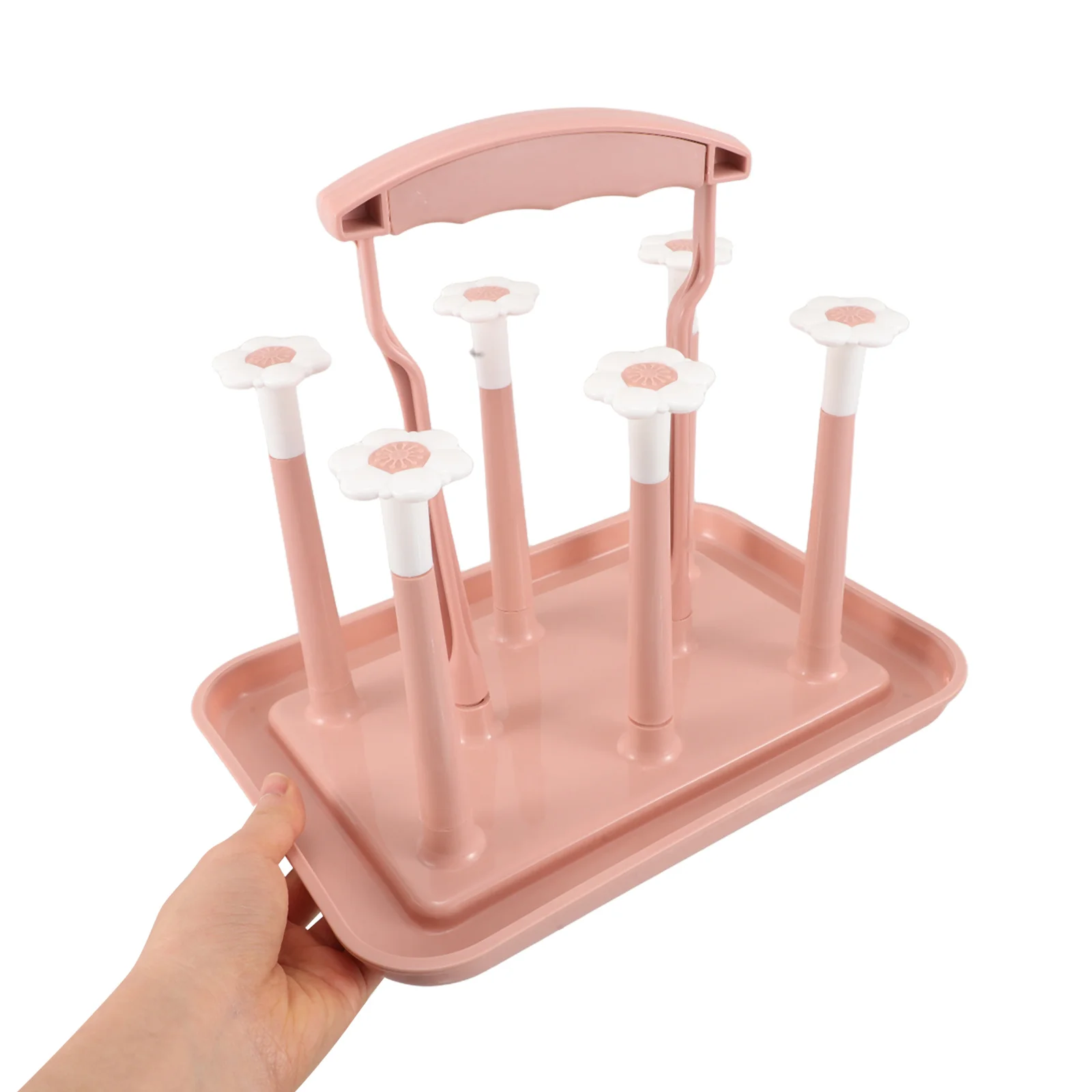 

Сушилка для детских бутылочек, розовый настенный органайзер для экономии места на столешнице, сушилка для чашек с молоком, держатель для сушки кружки