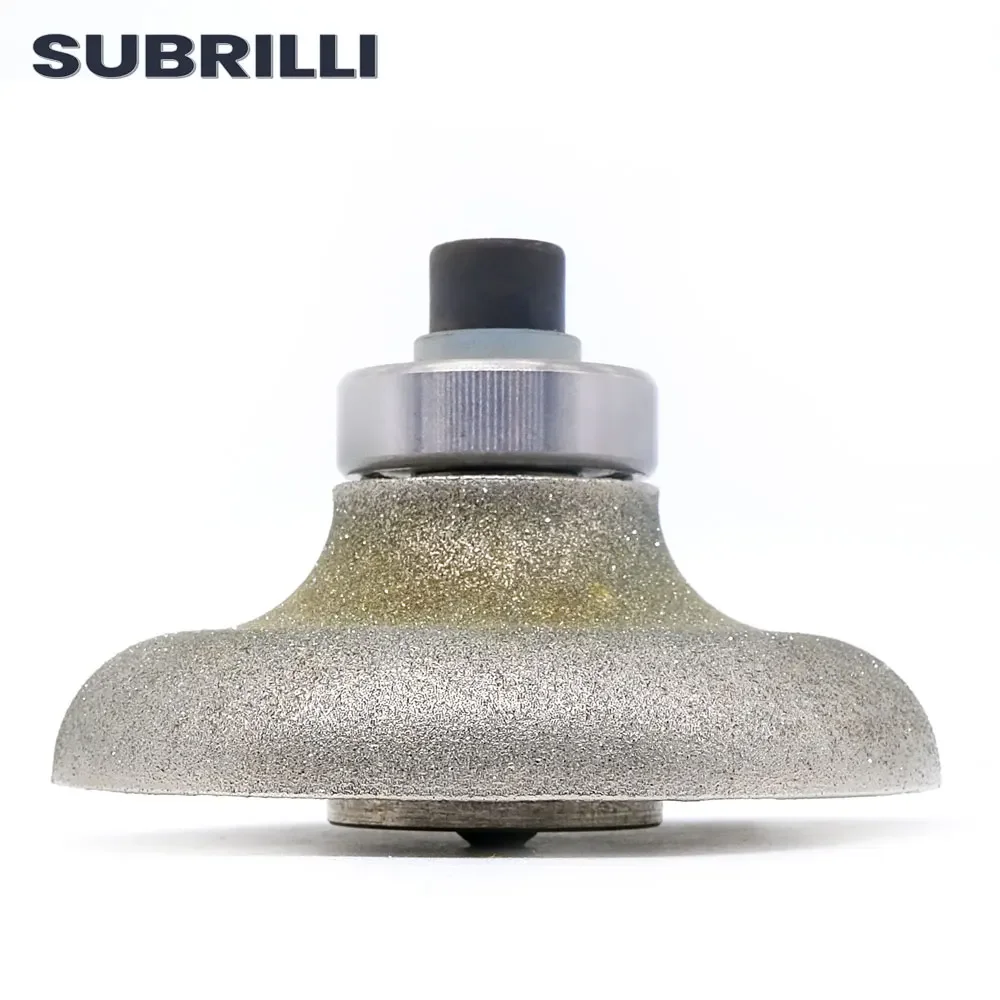 SUBRILLI F30 Electroplated Diamond Router Bit For Grinding Shape Of Slab Diamond Profiling Wheel Edge Router Bit Grit 50#