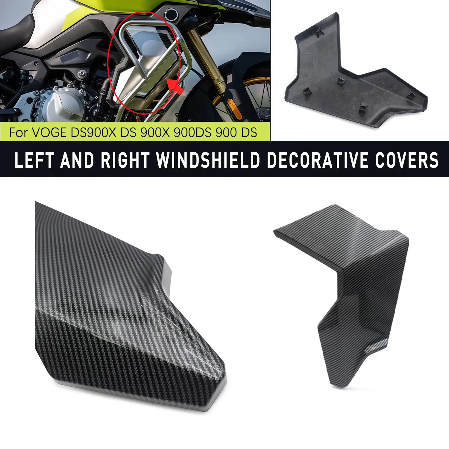 For VOGE DS900X DS 900X 900DS 900 DS Guard Plate Motorcycles Parts Accessories Moto Left Right Windshield Side Decorative Cover