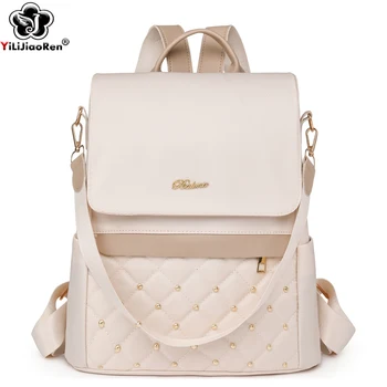 盗難防止バックパック女性防水ナイロンビッグバックパック女性のファッションレディース多機能バッグパックアウトドア旅行バッグ