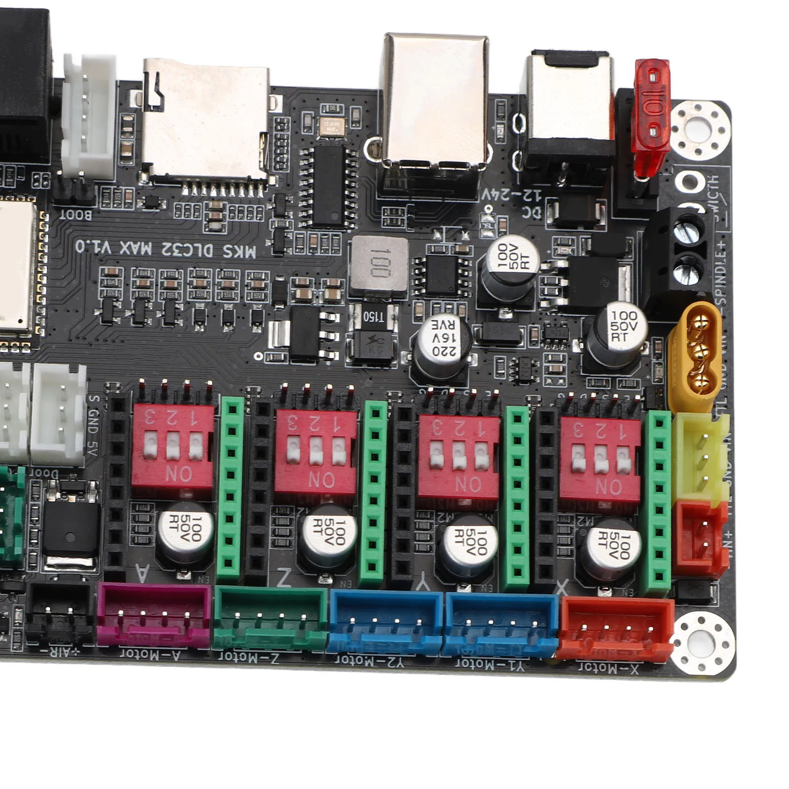 Engraving Machine Expansion Board CNC 4 Axes Controller Board Engraving Machine Motherboard 32 Bit Expansion Board DC12-24V 10A