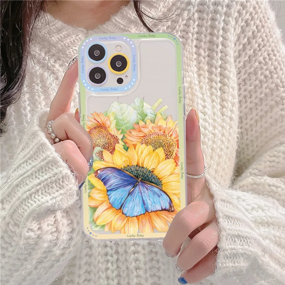 Sunflower Phone Case For Samsung A 10 20 30 70 13 21 32 72 22 51 52 53 71 73 32 4g 32 5g Fundas