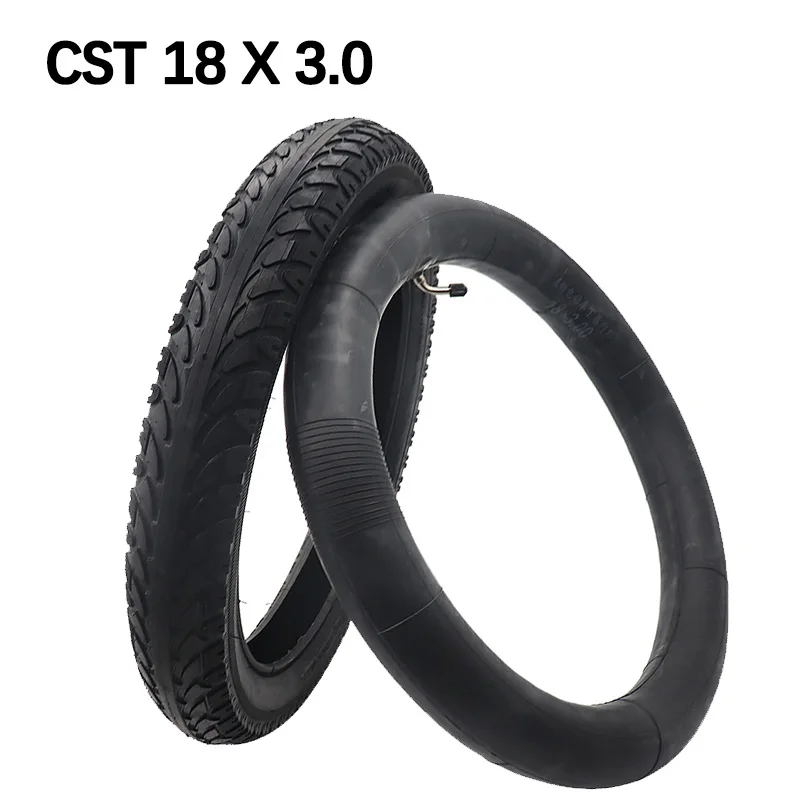 18x3.0 76-355 tire with curved valve inner tube suitable for 18 inch electric vehicle tricycle offroad