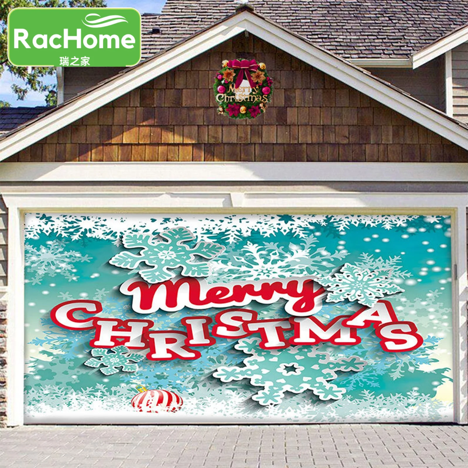 Christmas Party Photo Background Garage Christmas Tapestry Photo Studio Background Photography Backdrop Fireplace Decoration