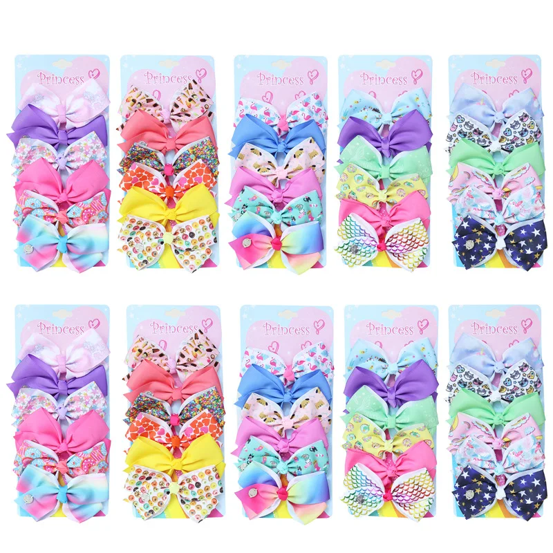 Cross-border hot-selling kidsren\'s hairpin big swallowtail floating corner streamer hairpin pure color cloth bow decorative h...