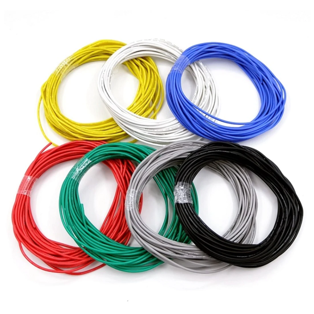 5M Copper Wire 32 30 28 26 24 22 20 18 AWG Soft Silicone Rubber Insulated Flexible UL3135 Electron LED Lamp Lighting Cable - Image 3