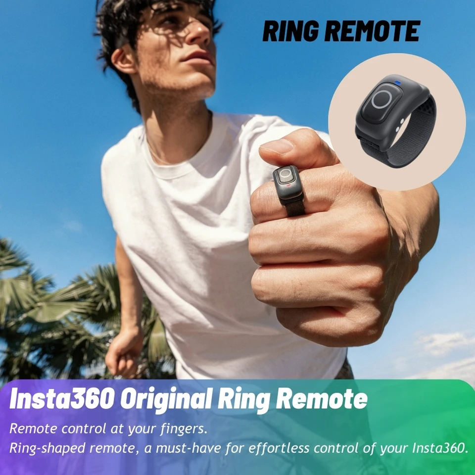 Insta360 Ring Remote 20m 66ft Mini Thumb Control IPX7 RC For Insta 360 GO Ultra X5 Ace Pro 2 X4 Air Original Accessories - view 4
