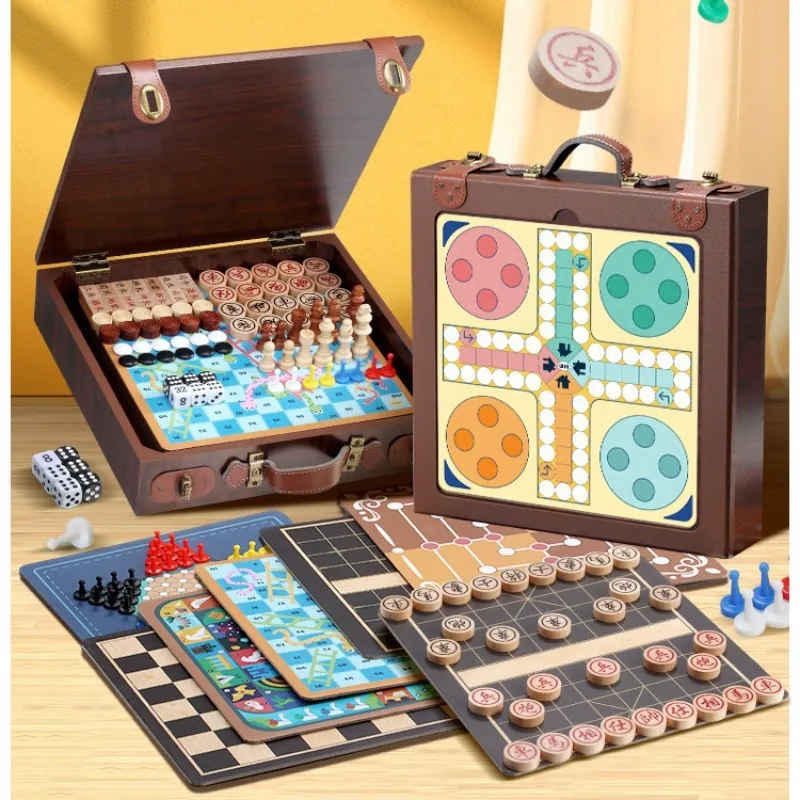 Puzzle Children Wooden Trivial Pursuit Unhinged Montessori Education Busy Board GamesI Nteractive Toys Funny Family Table Games