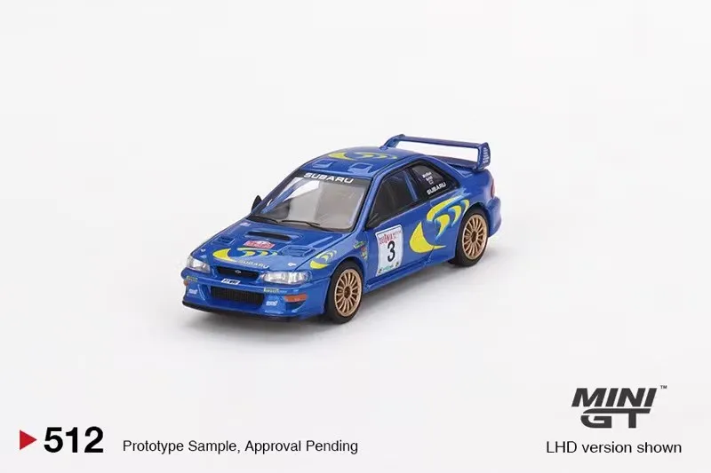 Mini Gt Car Model 1/64 Subaru Impreza Winged Leopard WRC Winner cars model alloy champion limited ecition boy collection gift