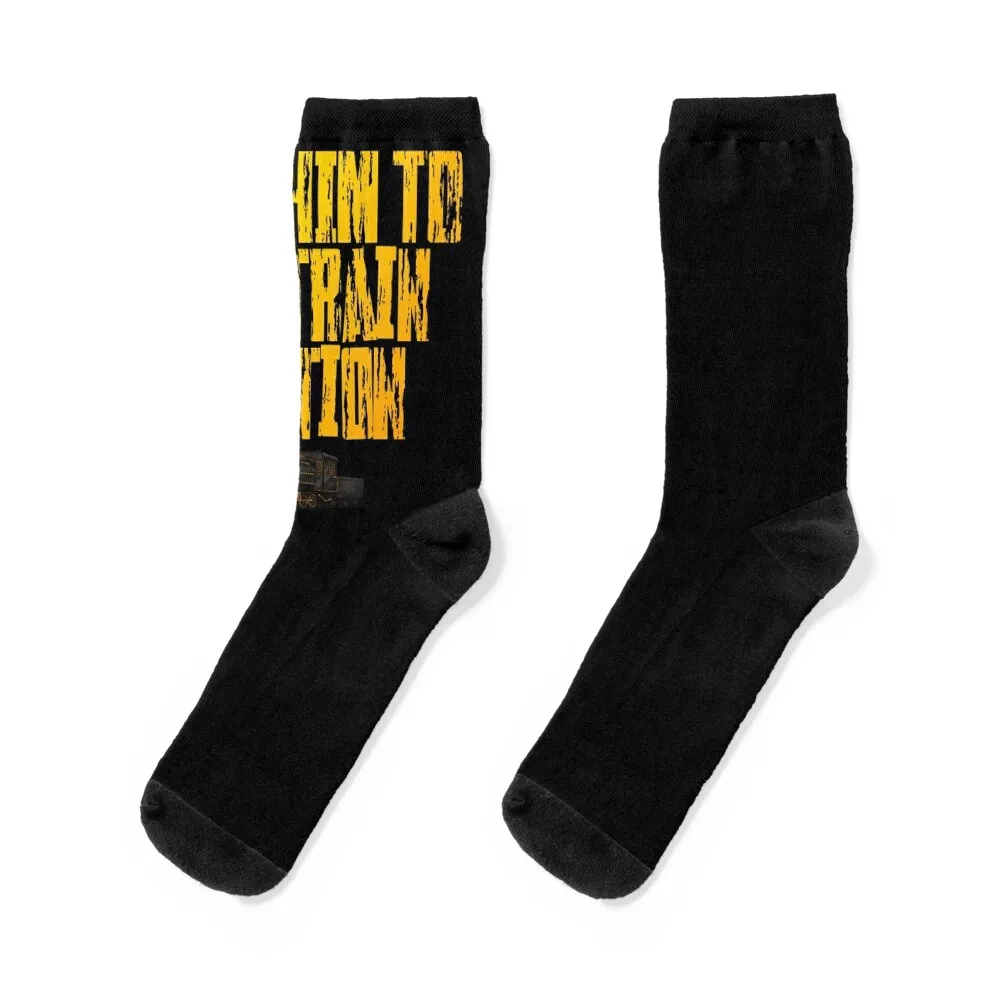 

Yellowstone Dutton Ranch Take Him To The Train Station TV Show Socks crazy cool ankle Socks Men Women's