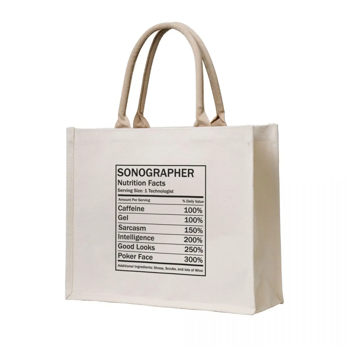 

Funny Ultrasound Gifts Nutrition Facts Navy by SonoGiggles Tote Bag hand bags women bag woman shopping bag shopper women