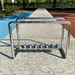 Cradle Pendulum Balance Steel Balls Physics Learning with Wooden Stand Pendulum Balls Accessories for Desk Office Decor