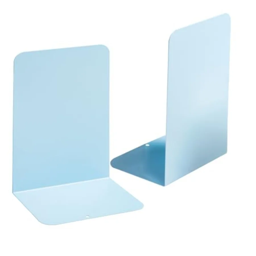 

Book Ends 1 Pair, Large Metal Bookends for Shelves, L-Type Book Stopper for Heavy Books, Non-Skid Bookstand for Office Home Sch
