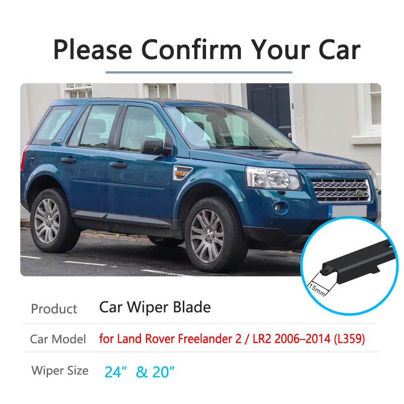 Für Land Rover Freelander 2 LR2 2006 ~ 2014 Scheibenwischer Auto Zubehör 2007 2008 2009 2010 2011 2012 2013 auto Wischer Klingen