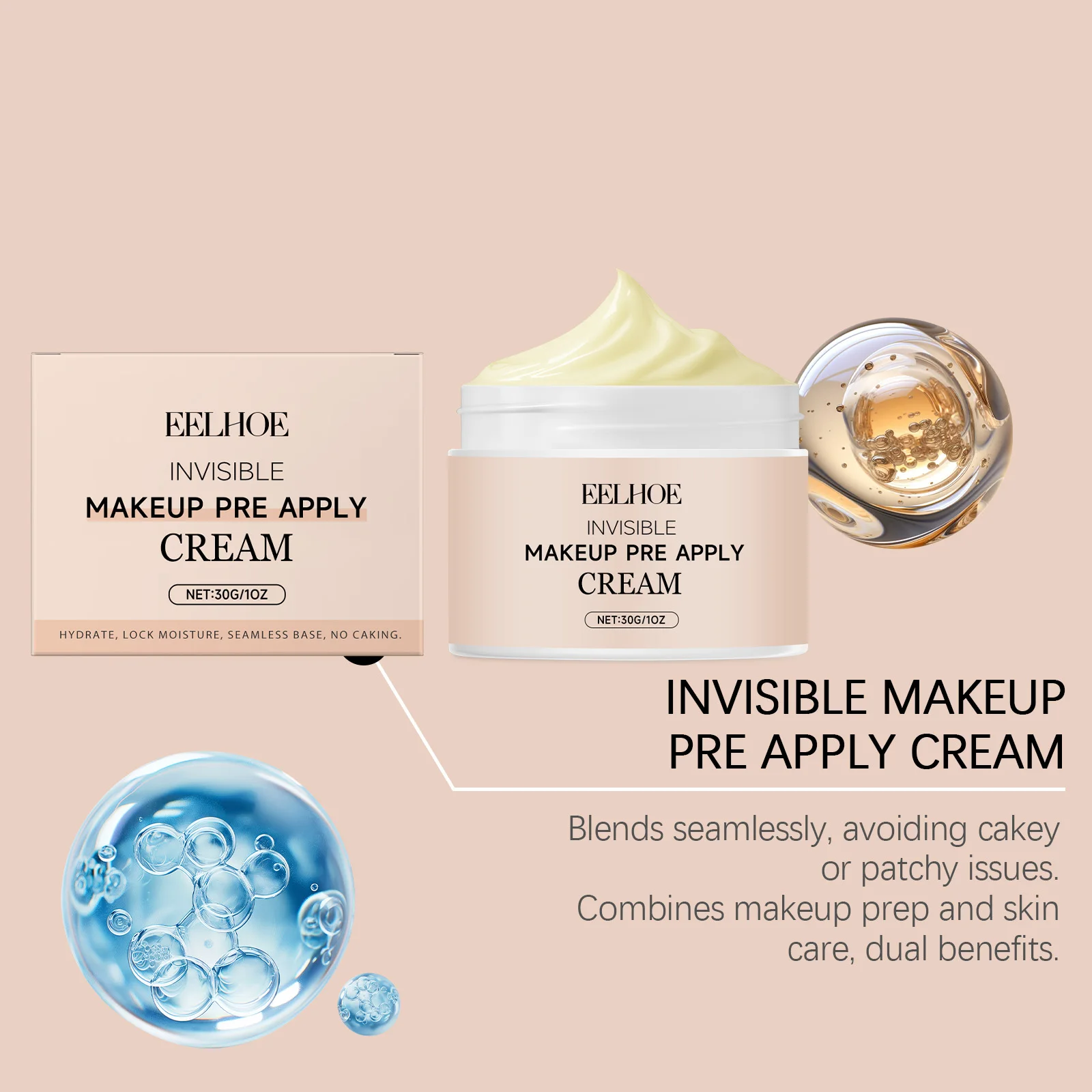 Krem pod makijaż, krem izolujący niewidoczne pory, długotrwały kontroler sebum, rozjaśniający krem do makijażu, primer do twarzy, krem nawilżający do twarzy