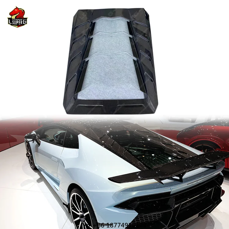 

Transparent Engine Hood Carbon Fiber Material for Huracan LP580 LP610