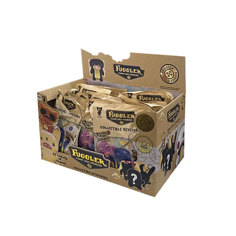 오리지널 퍼글러스 키체인 피규어 장난감 로드 롱 이어즈 시리즈 3 블라인드 박스 골드 퍼글러 랜덤 키링 수집용 인형 모델