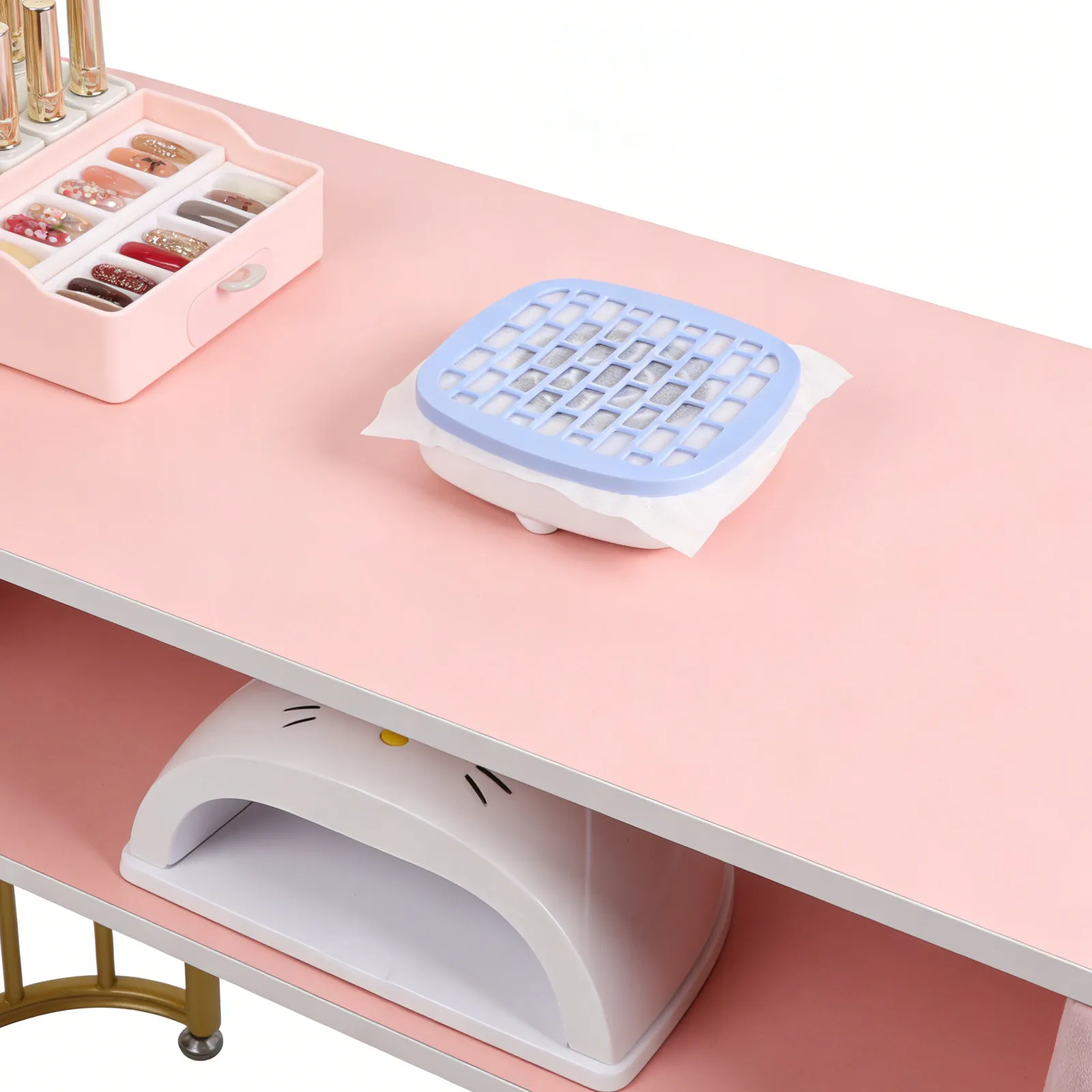 

Электрический пылесборник для маникюра и педикюра, бесшумный, 2.5 Вт, синий, портативный, с вентилятором и фильтром, для салонов и домашнего использования