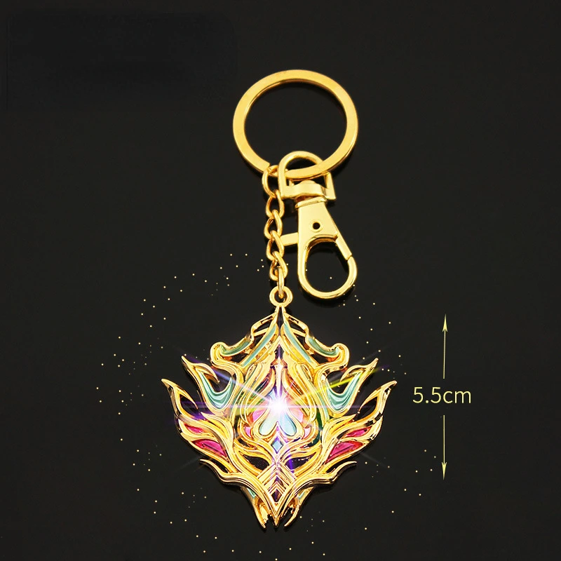 Douluo animation peripheral weapons high-level Hanhai skull 5.5cm colorful metal alloy keychain pendant model children's toy